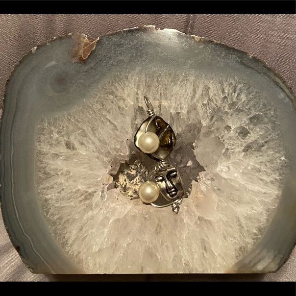 Designs by Janelle - Handmade Silver Wire Face Charm - Picture 9 of 15